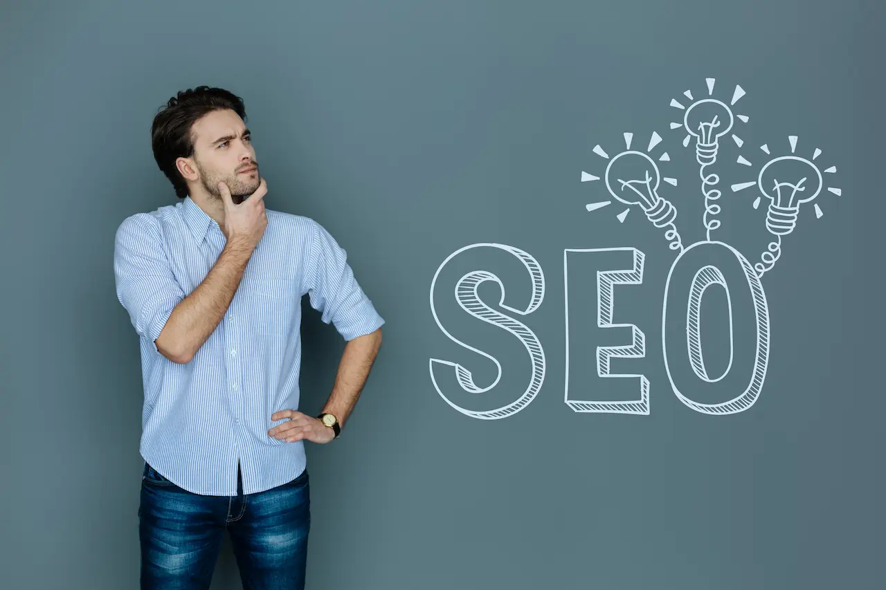 Don't Think SEO, Person Thinking About SEO