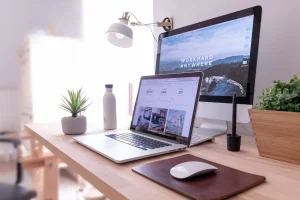 A Laptop Beside the Computer 4 Tips for Successful SEO